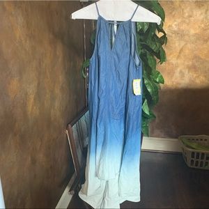 ECI Denim Ombré Dress